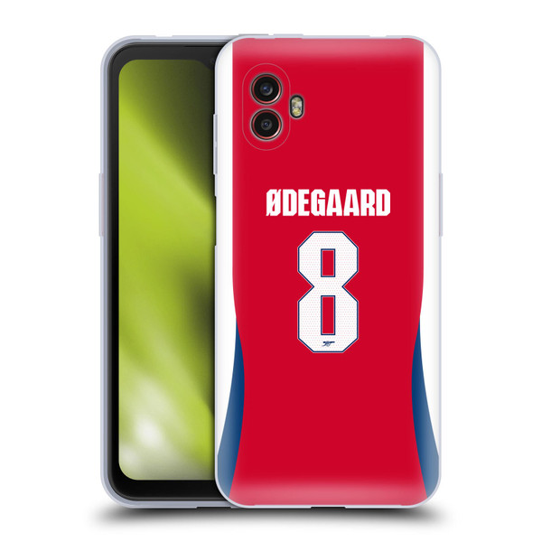 Arsenal FC 2024/25 Players Home Kit Martin Ødegaard Soft Gel Case for Samsung Galaxy Xcover6 Pro/Pro2