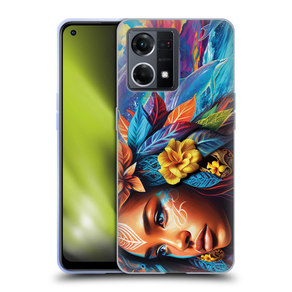 Michael David Ward Psychedelic Art Ocean Spirit Soft Gel Case for OPPO Reno8 4G
