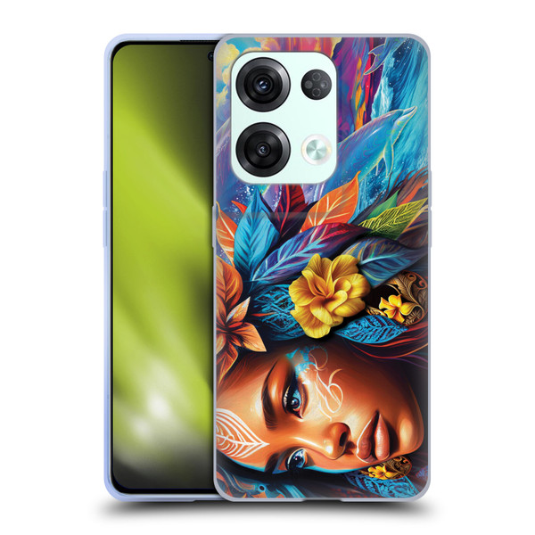 Michael David Ward Psychedelic Art Ocean Spirit Soft Gel Case for OPPO Reno8 Pro