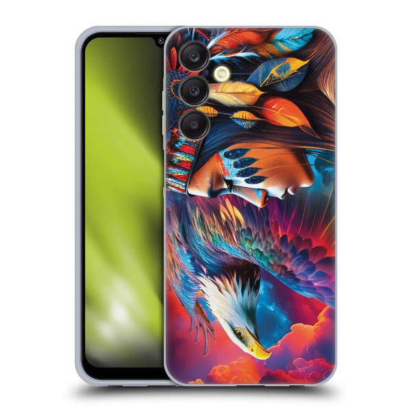 Michael David Ward Psychedelic Art Eagle Soft Gel Case for Samsung Galaxy A25 5G