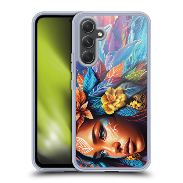 Michael David Ward Psychedelic Art Ocean Spirit Soft Gel Case for Samsung Galaxy A54 5G