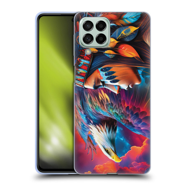 Michael David Ward Psychedelic Art Eagle Soft Gel Case for Samsung Galaxy M53 (2022)