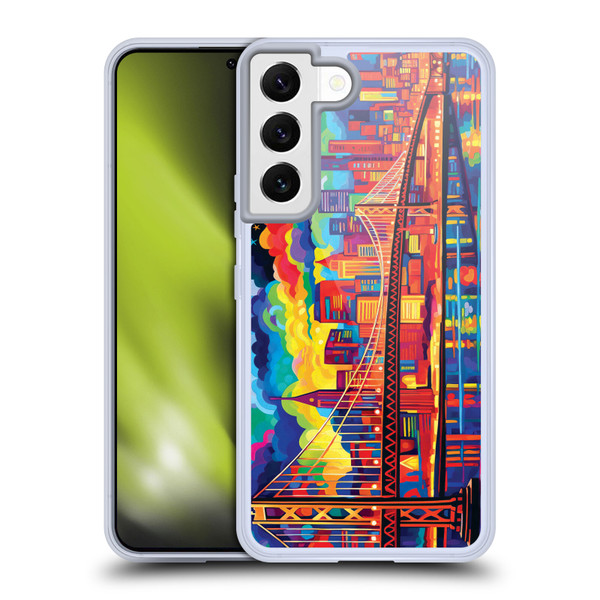 Michael David Ward Psychedelic Art Midnight In San Francisco Soft Gel Case for Samsung Galaxy S22 5G