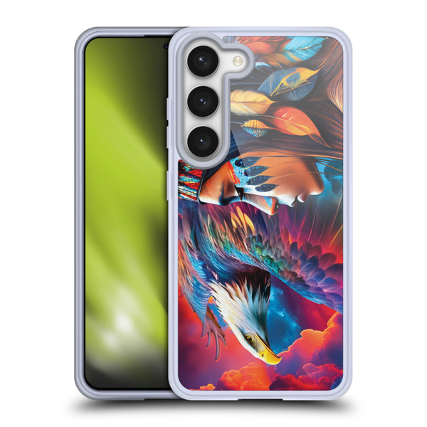 Michael David Ward Psychedelic Art Eagle Soft Gel Case for Samsung Galaxy S23 5G