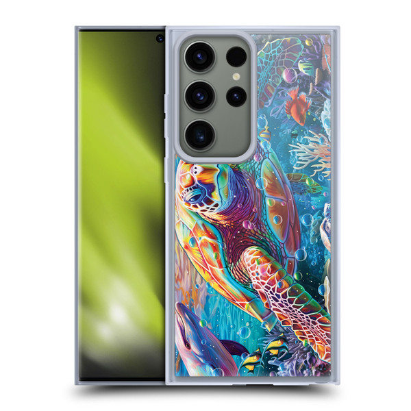 Michael David Ward Psychedelic Art Turtle Magic Soft Gel Case for Samsung Galaxy S23 Ultra 5G