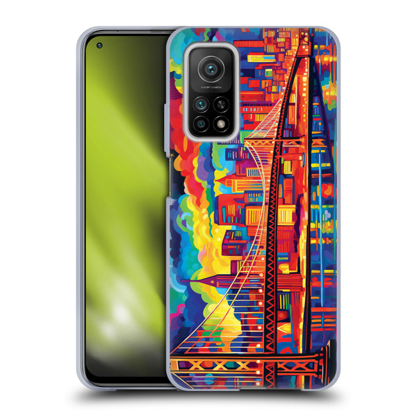 Michael David Ward Psychedelic Art Midnight In San Francisco Soft Gel Case for Xiaomi Mi 10T 5G