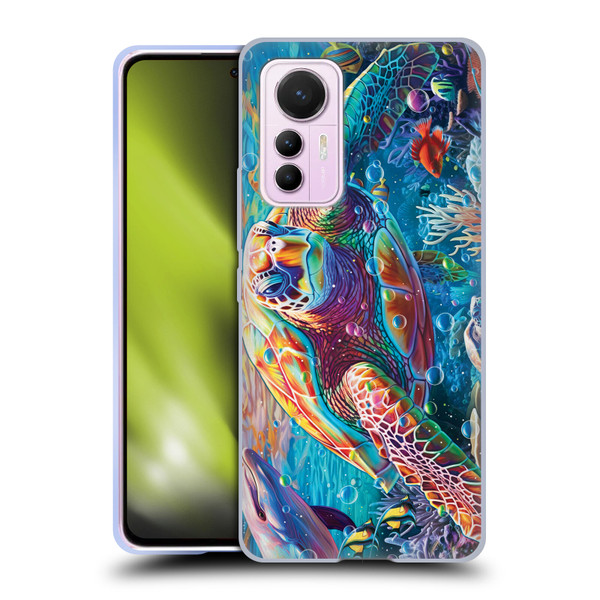 Michael David Ward Psychedelic Art Turtle Magic Soft Gel Case for Xiaomi 12 Lite