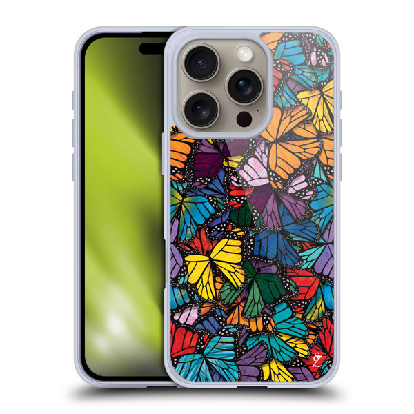 Suzan Lind Butterflies Monarch Soft Gel Case for Apple iPhone 16 Pro