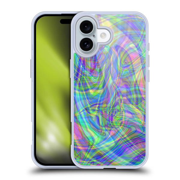 Suzan Lind Colours & Patterns Iridescent Abstract Soft Gel Case for Apple iPhone 16