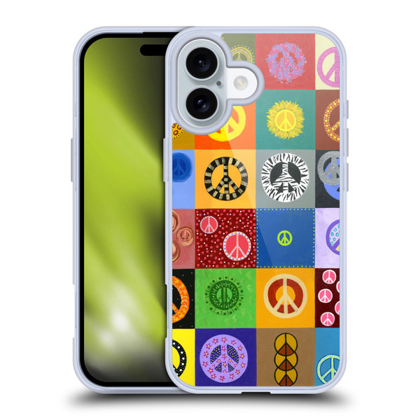 Suzan Lind Colours & Patterns Peace Quilt Soft Gel Case for Apple iPhone 16