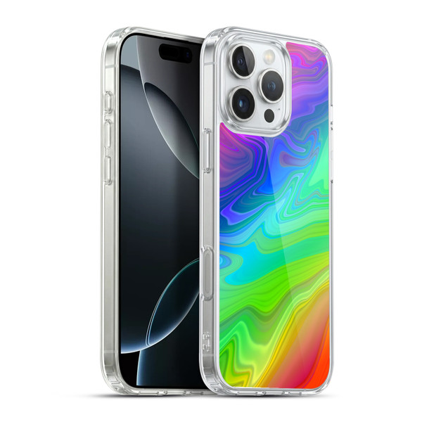 Suzan Lind Marble Rainbow Soft Gel Case for Apple iPhone 16 Pro Max & MagSafe