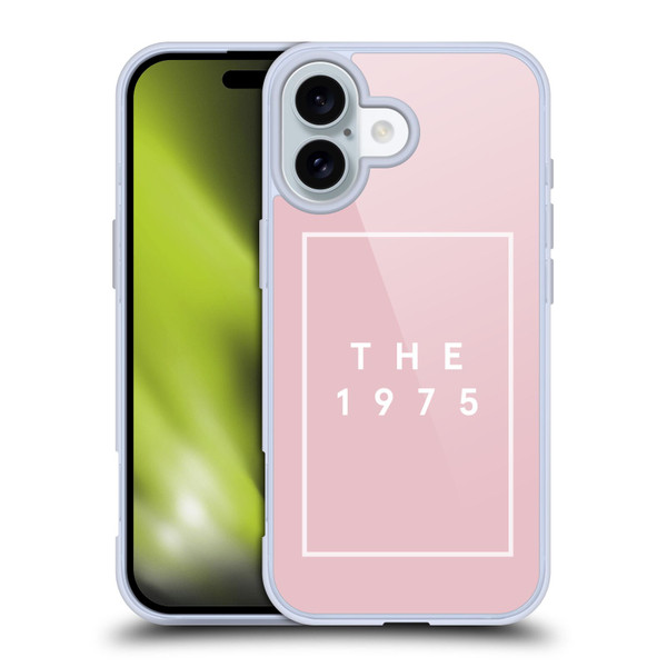 The 1975 Key Art Logo Pink Soft Gel Case for Apple iPhone 16