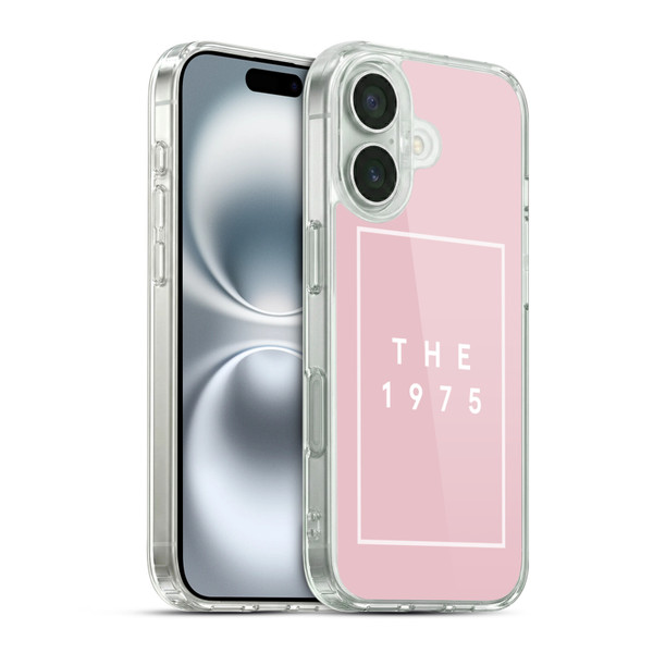 The 1975 Key Art Logo Pink Soft Gel Case for Apple iPhone 16 & MagSafe