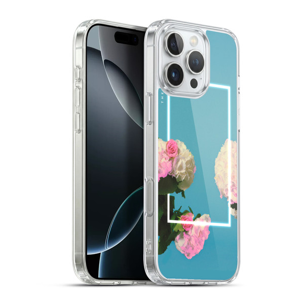 The 1975 Key Art Roses Blue Soft Gel Case for Apple iPhone 16 Pro Max & MagSafe