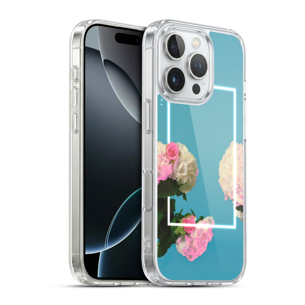 The 1975 Key Art Roses Blue Soft Gel Case for Apple iPhone 16 Pro & MagSafe