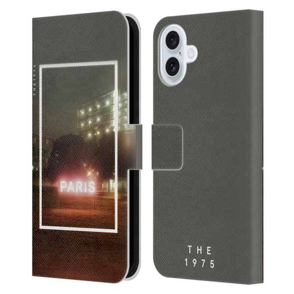 The 1975 Songs Paris Leather Book Wallet Case Cover For Apple iPhone 16 Plus