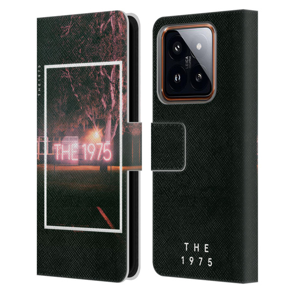 The 1975 Songs Neon Sign Logo Leather Book Wallet Case Cover For Xiaomi 14