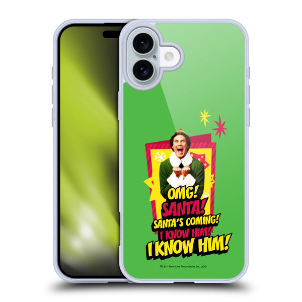 Elf Movie Graphics 1 Buddy Soft Gel Case for Apple iPhone 16 Plus