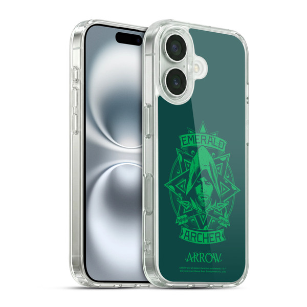 Arrow TV Series Graphics Archer Illustration Soft Gel Case for Apple iPhone 16 & MagSafe