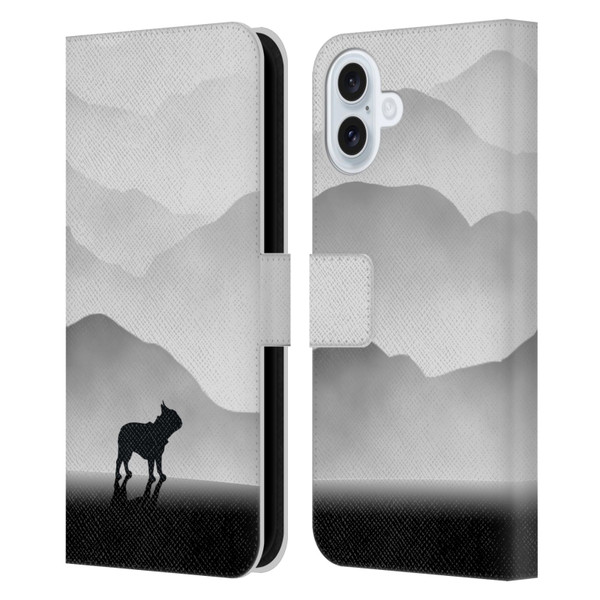 Klaudia Senator French Bulldog Free Leather Book Wallet Case Cover For Apple iPhone 16 Plus