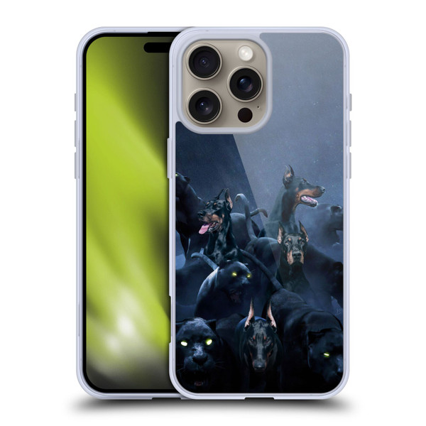 Klaudia Senator Animal Art Doberman Soft Gel Case for Apple iPhone 16 Pro Max