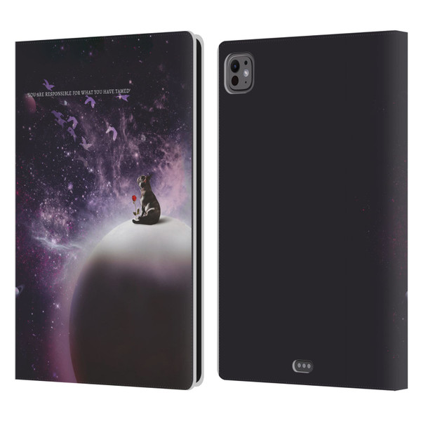 Klaudia Senator French Bulldog 2 In The Galaxy Leather Book Wallet Case Cover For Apple iPad Pro 11 M4 2024
