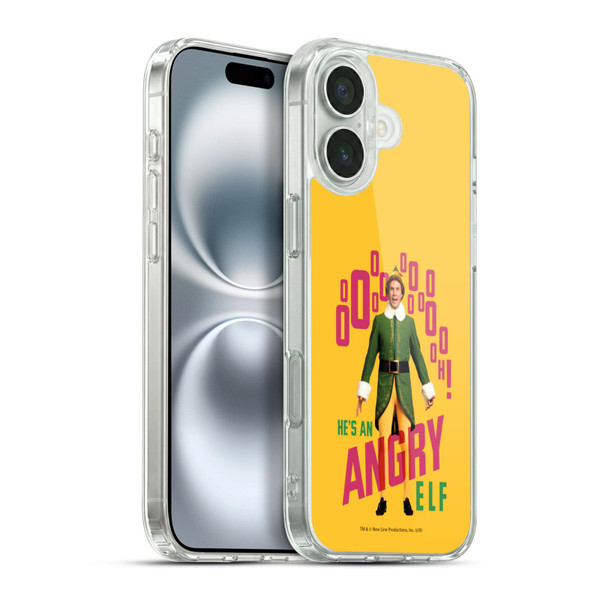 Elf Movie Graphics 2 Angry Elf Soft Gel Case for Apple iPhone 16 Plus & MagSafe