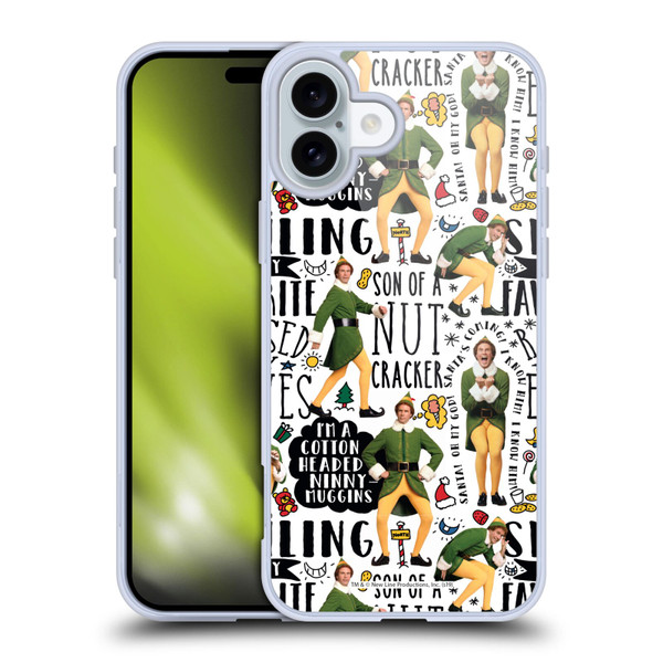 Elf Movie Graphics 2 Buddy Pattern Soft Gel Case for Apple iPhone 16 Plus