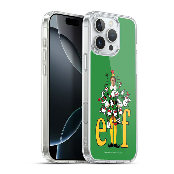 Elf Movie Graphics 2 Doodles Soft Gel Case for Apple iPhone 16 Pro Max & MagSafe