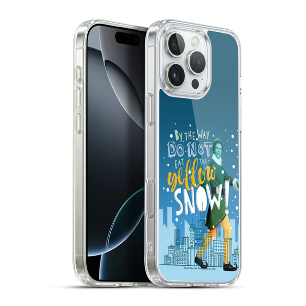Elf Movie Graphics 2 Yellow Snow Soft Gel Case for Apple iPhone 16 Pro Max & MagSafe