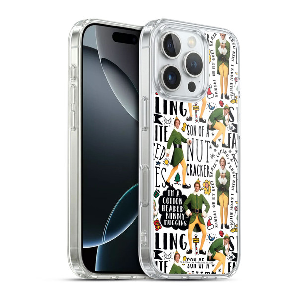 Elf Movie Graphics 2 Buddy Pattern Soft Gel Case for Apple iPhone 16 Pro & MagSafe