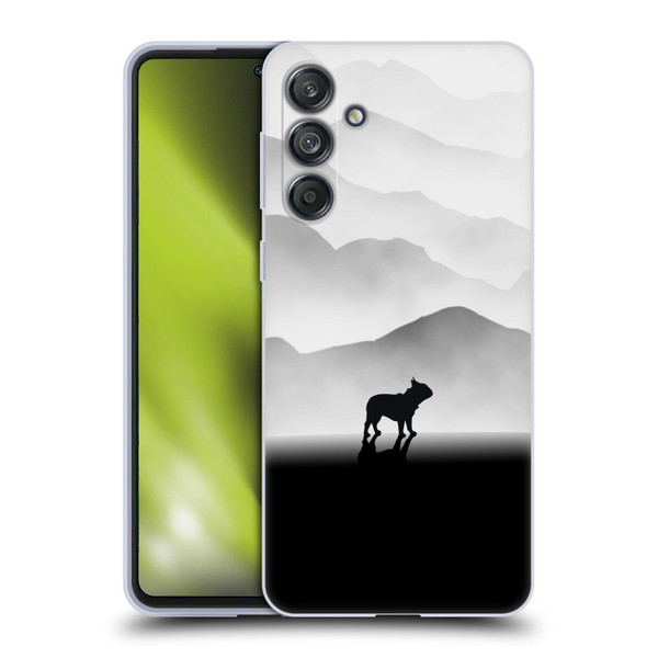 Klaudia Senator French Bulldog Free Soft Gel Case for Samsung Galaxy M55 5G