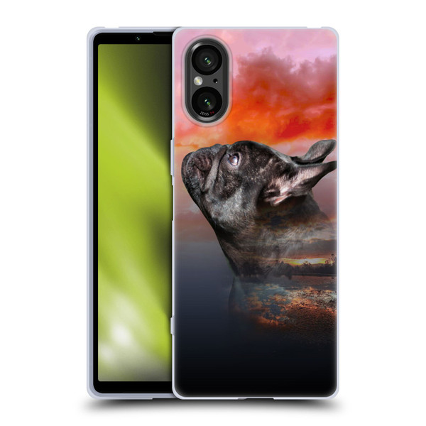 Klaudia Senator French Bulldog 2 Reminisce Soft Gel Case for Sony Xperia 5 V 5G