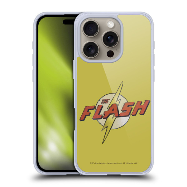 The Flash DC Comics Fast Fashion Logo Soft Gel Case for Apple iPhone 16 Pro