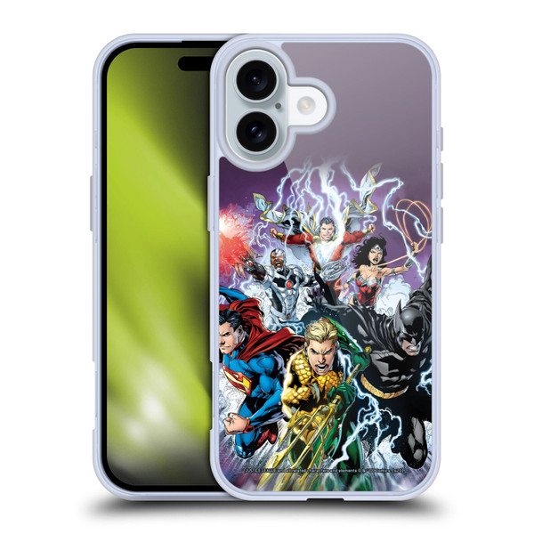 Justice League DC Comics Comic Book Covers New 52 #15 Soft Gel Case for Apple iPhone 16