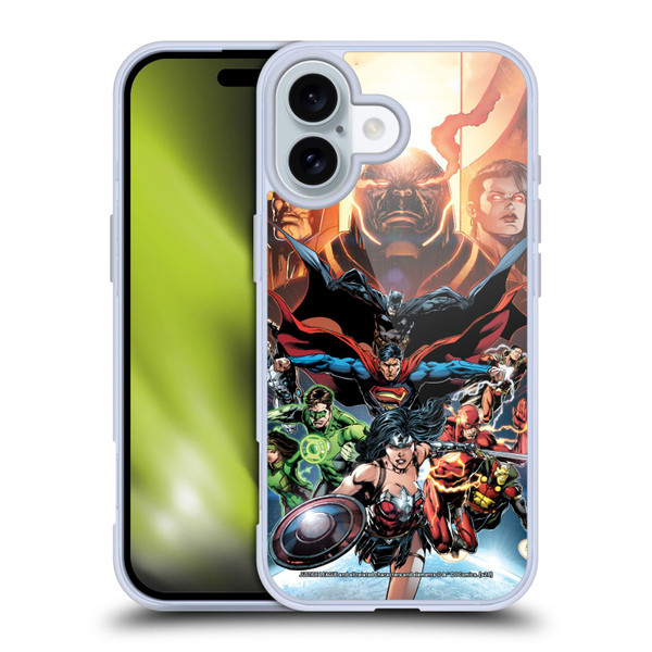 Justice League DC Comics Comic Book Covers #10 Darkseid War Soft Gel Case for Apple iPhone 16