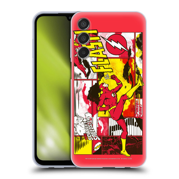 The Flash DC Comics Fast Fashion Pop Art Soft Gel Case for Samsung Galaxy M15/F15 5G