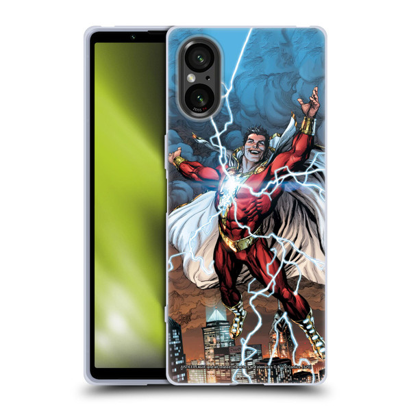 Justice League DC Comics Shazam Comic Book Art Issue #1 Variant 2019 Soft Gel Case for Sony Xperia 5 V 5G