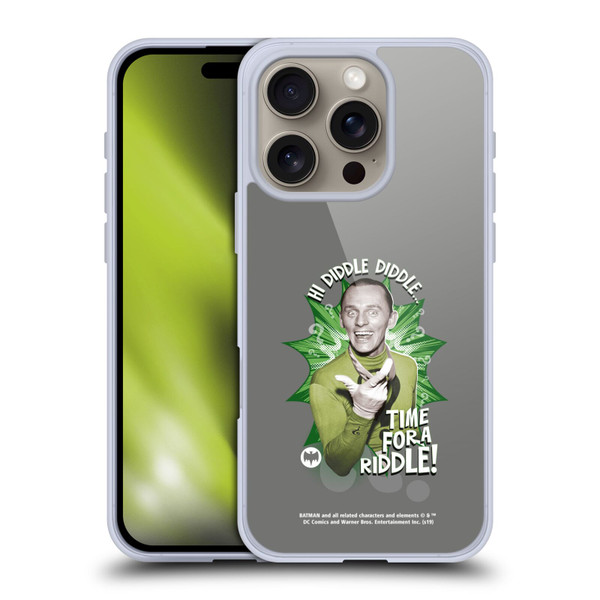 Batman TV Series Character Art Riddler Hi Diddle Soft Gel Case for Apple iPhone 16 Pro