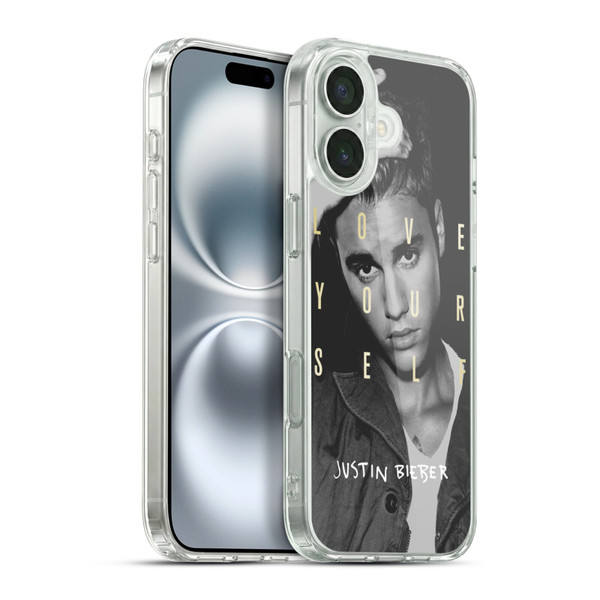 Justin Bieber Purpose B&w Love Yourself Soft Gel Case for Apple iPhone 16 Plus & MagSafe
