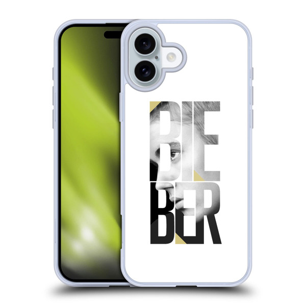 Justin Bieber Purpose B&w Mirror Calendar Text Soft Gel Case for Apple iPhone 16 Plus