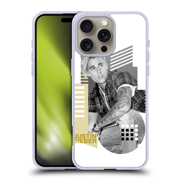 Justin Bieber Purpose B&w Calendar Geometric Collage Soft Gel Case for Apple iPhone 16 Pro Max