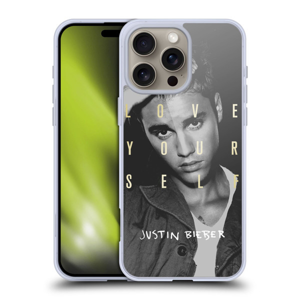 Justin Bieber Purpose B&w Love Yourself Soft Gel Case for Apple iPhone 16 Pro Max