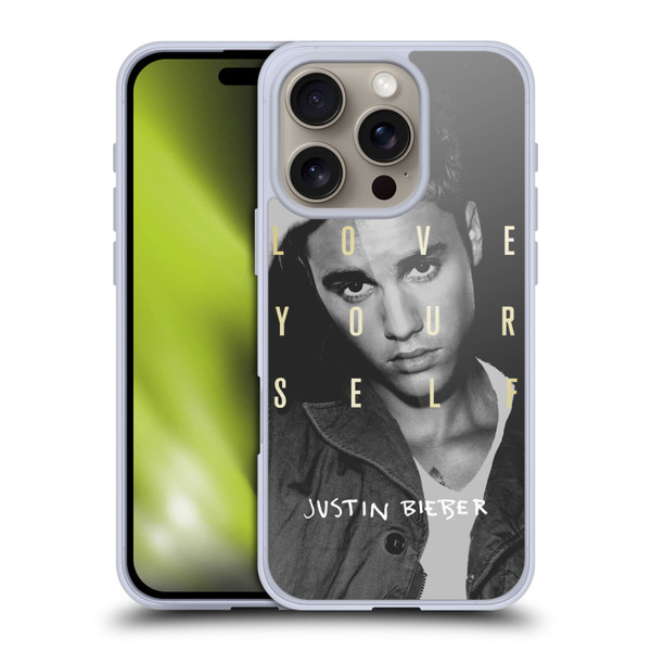 Justin Bieber Purpose B&w Love Yourself Soft Gel Case for Apple iPhone 16 Pro