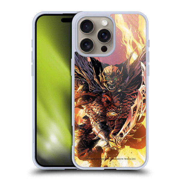 Justice League DC Comics Dark Comic Art Etrigan Demon Knights Soft Gel Case for Apple iPhone 16 Pro Max