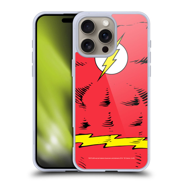 The Flash DC Comics Logo Costume Soft Gel Case for Apple iPhone 16 Pro Max