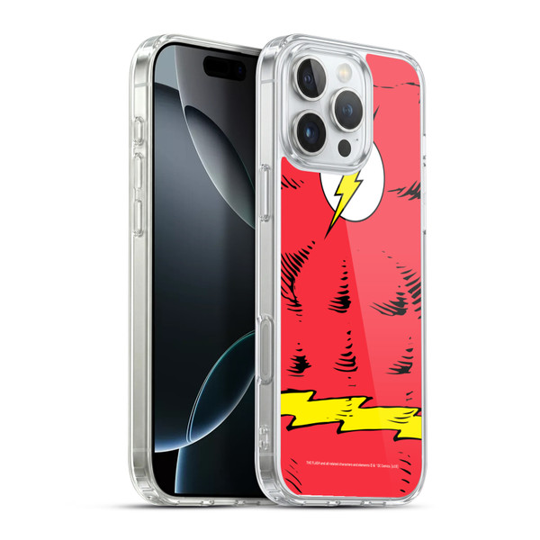 The Flash DC Comics Logo Costume Soft Gel Case for Apple iPhone 16 Pro Max & MagSafe