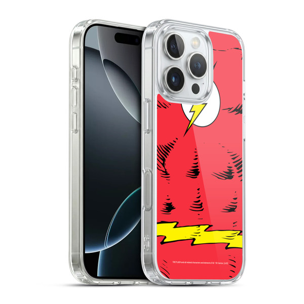 The Flash DC Comics Logo Costume Soft Gel Case for Apple iPhone 16 Pro & MagSafe