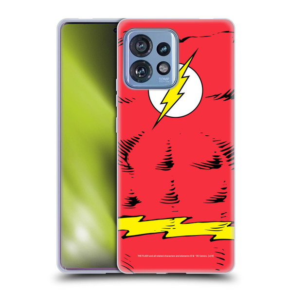 The Flash DC Comics Logo Costume Soft Gel Case for Motorola Moto Edge 40 Pro