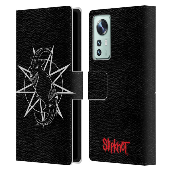Slipknot Key Art Goat Logo Leather Book Wallet Case Cover For Xiaomi 12
